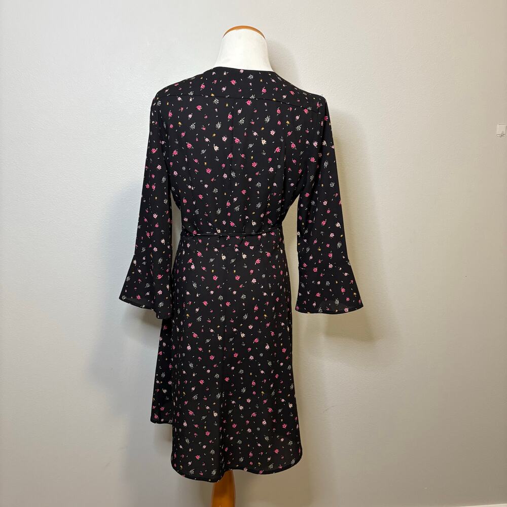 French Connection 71KPU - Bell Sleeve Floral Casual Dress - Size 6 - Picture 4 of 8